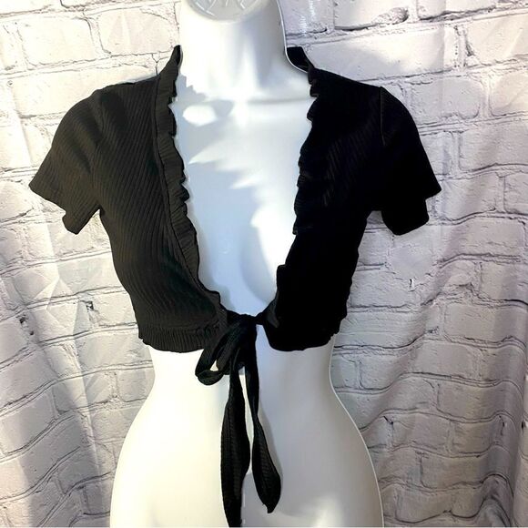 NEW! PRINCESS POLLY ANNS TOP BLACK SIZE 2 - Picture 5 of 8